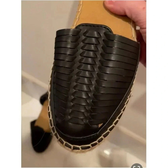 DV by Dolce Vita Women's Black Slip-On Espadrilles Size 7.5 Summer Flats - Picture 8 of 12